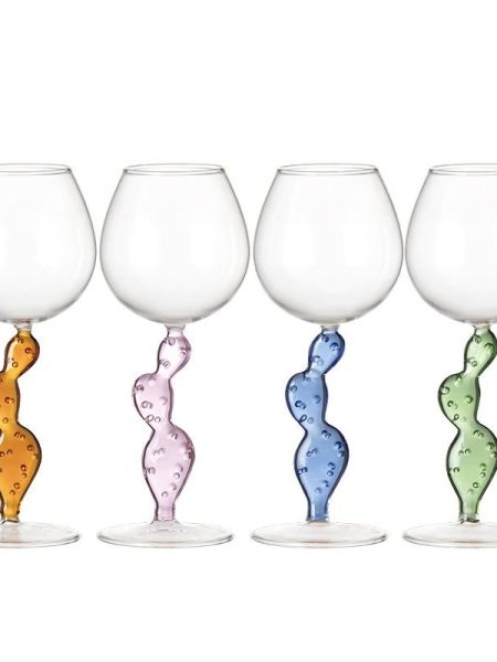 Borosilicate Cactus Wine Glass